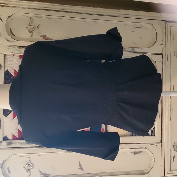 Adorable Willi Smith Lined Black Jacket with 3/4 Sleeves, Small - Picture 4 of 8